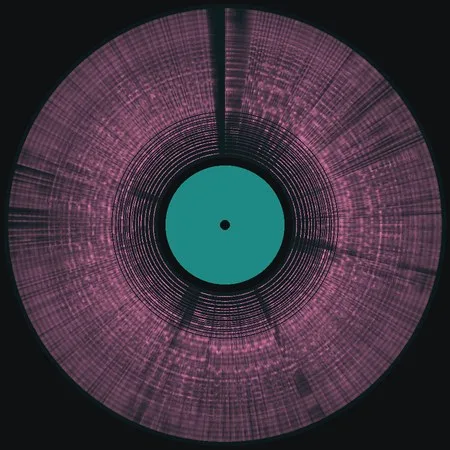 Record artwork drawn from the song's own spectrogram.